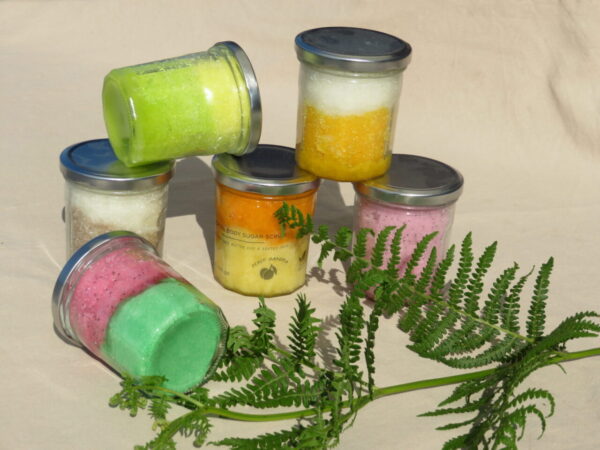 Gommages corporels au sucre